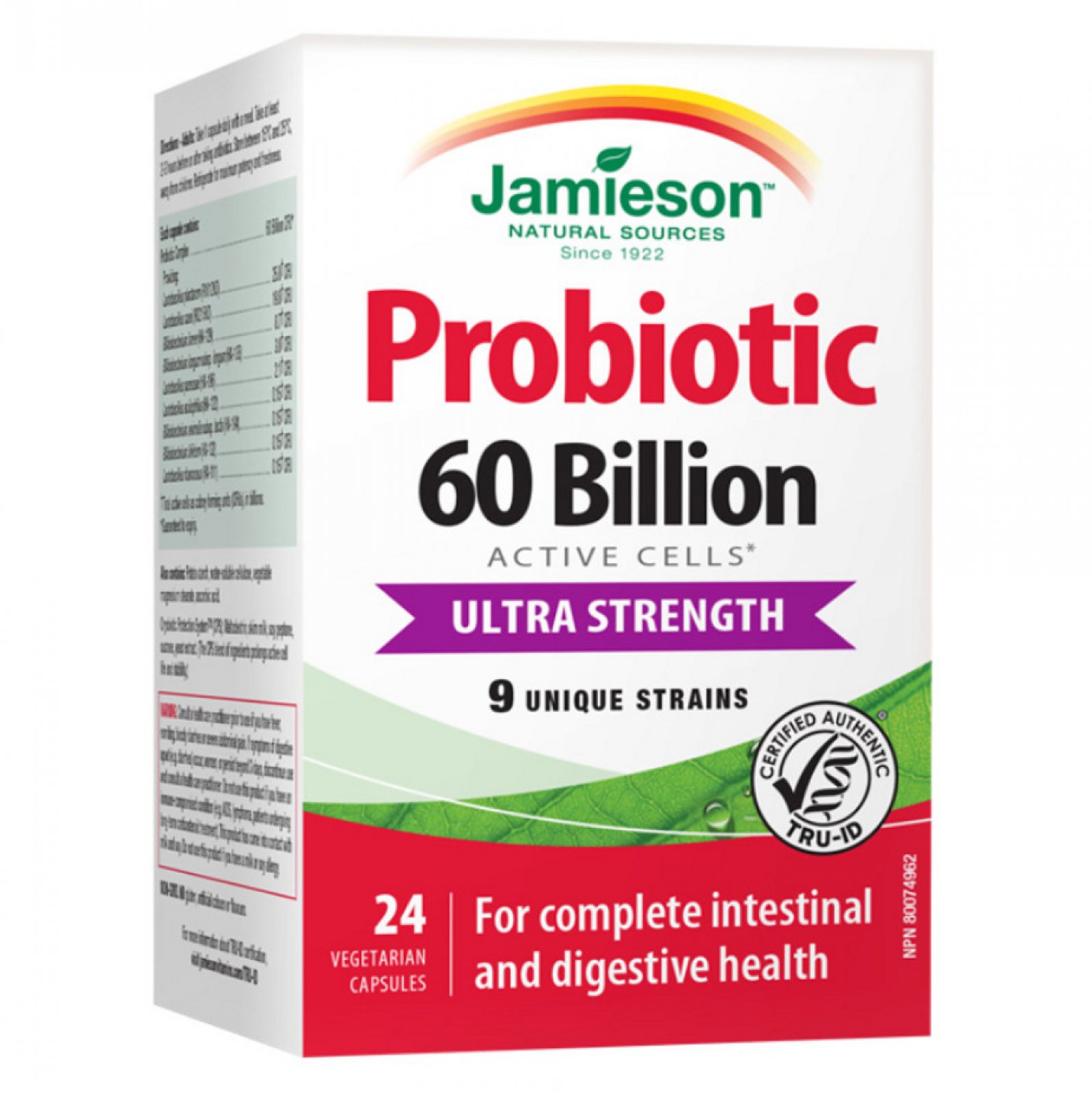 Jamieson Probiotic 60 miliard ULTRA STRENGTH 24 kapslí