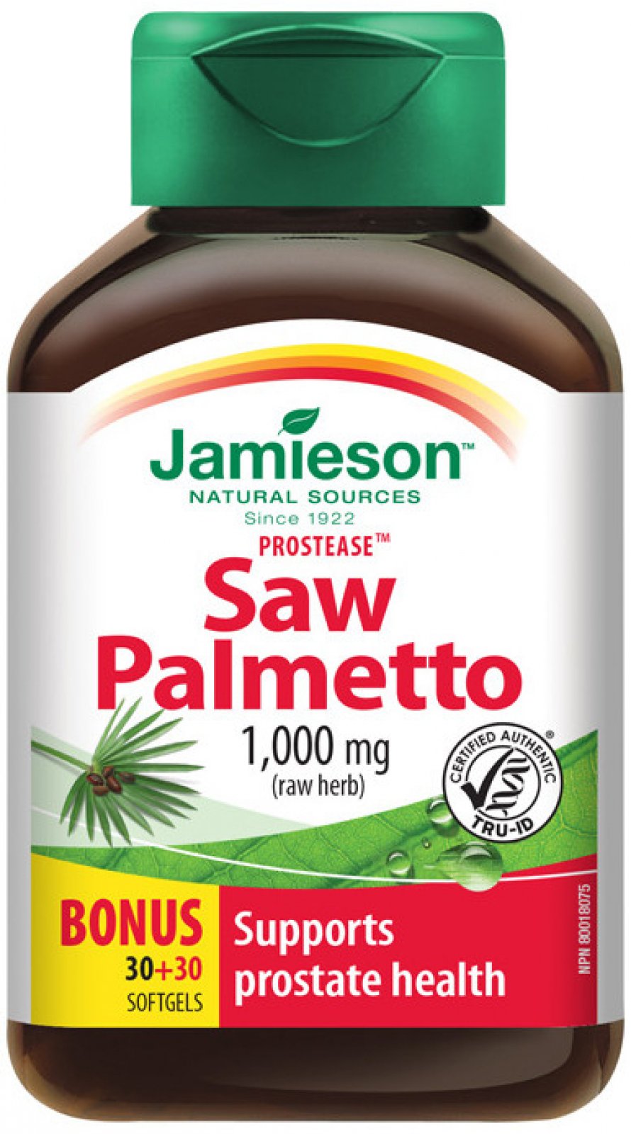 Jamieson Prostease Saw Palmetto 125 mg 60 kapslí