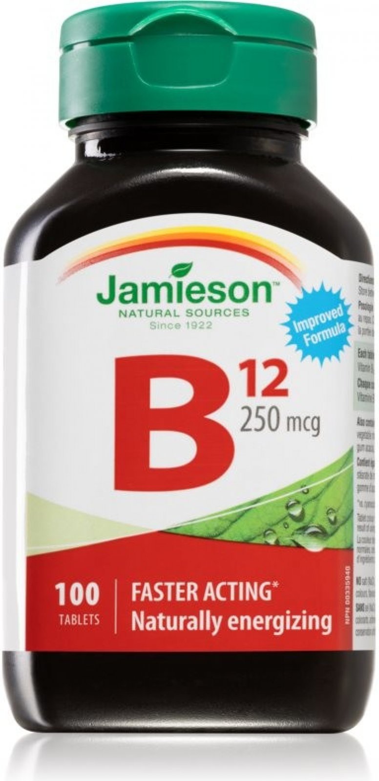 Jamieson Vitamín B12 methylkobalamín 250mcg 100 tablet