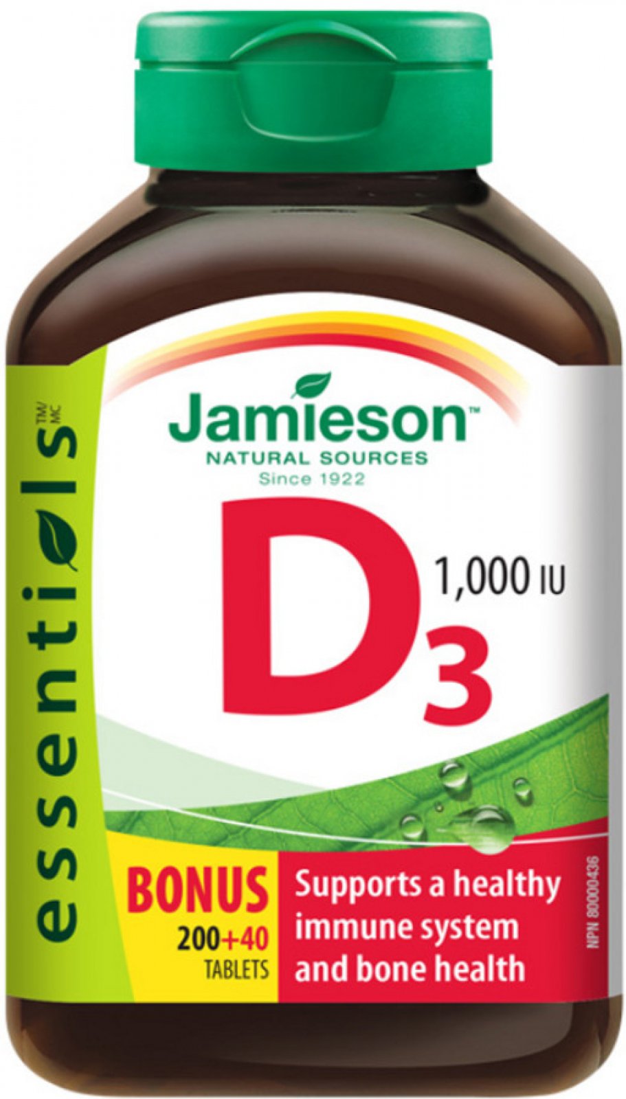 JAMIESON VITAMÍN D3 1000 IU TBL.240