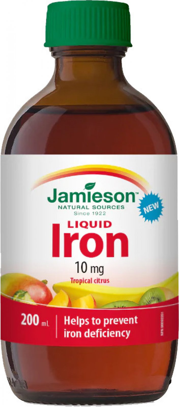 Jamieson Iron Liquid, Tekuté železo, 10 mg, 200 ml