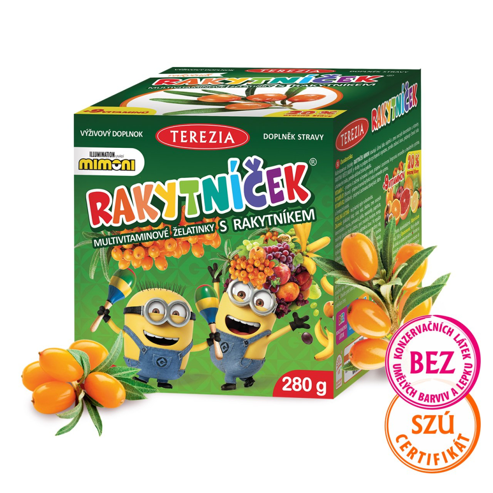 Rakytníček želatinky MIMONI 70ks