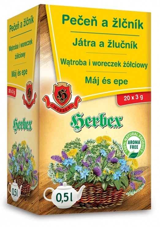Herbex Játra a žlučník 20 x 3 g