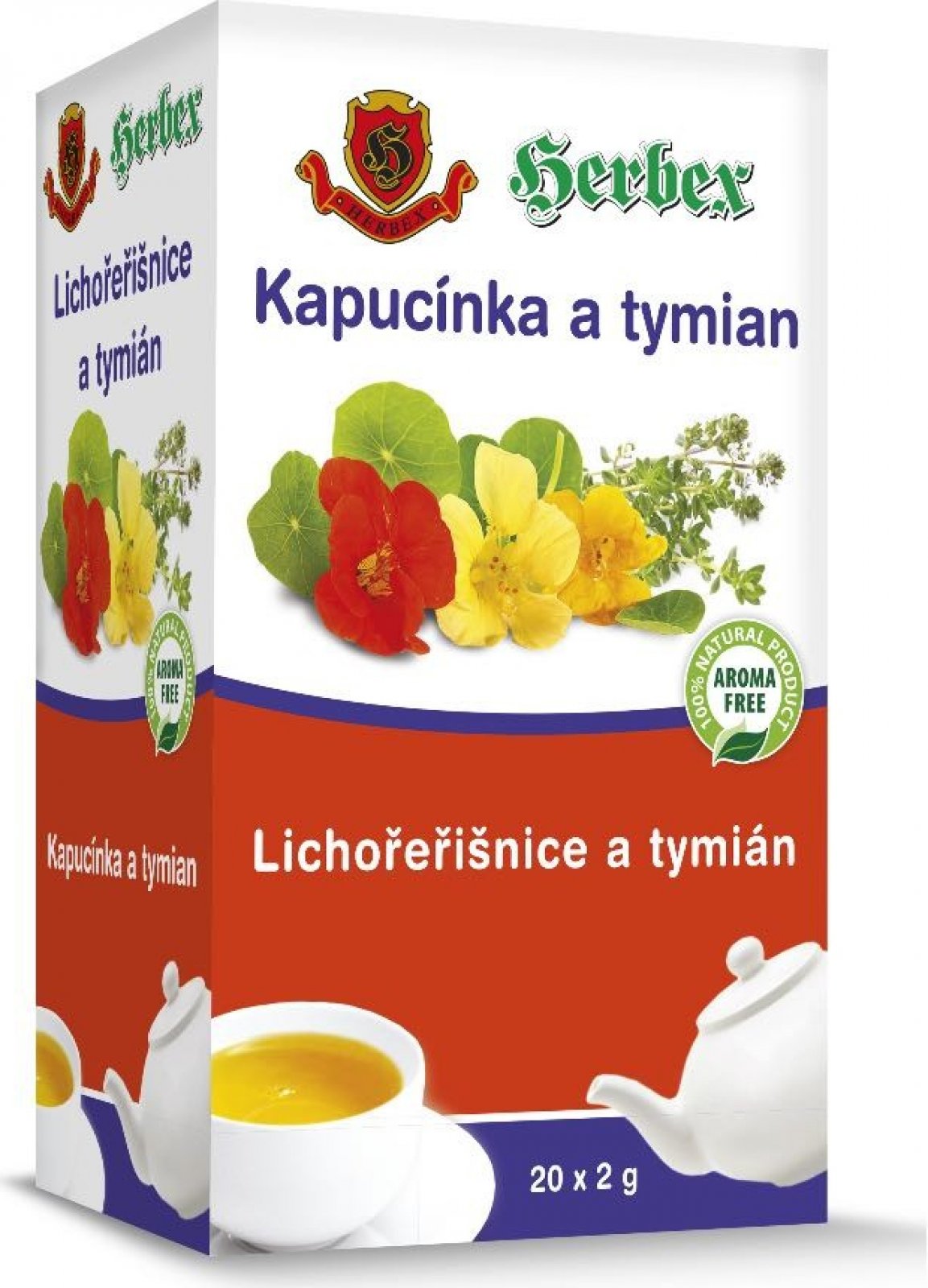 Herbex Lichořeřišnice a tymián 20 x 2 g