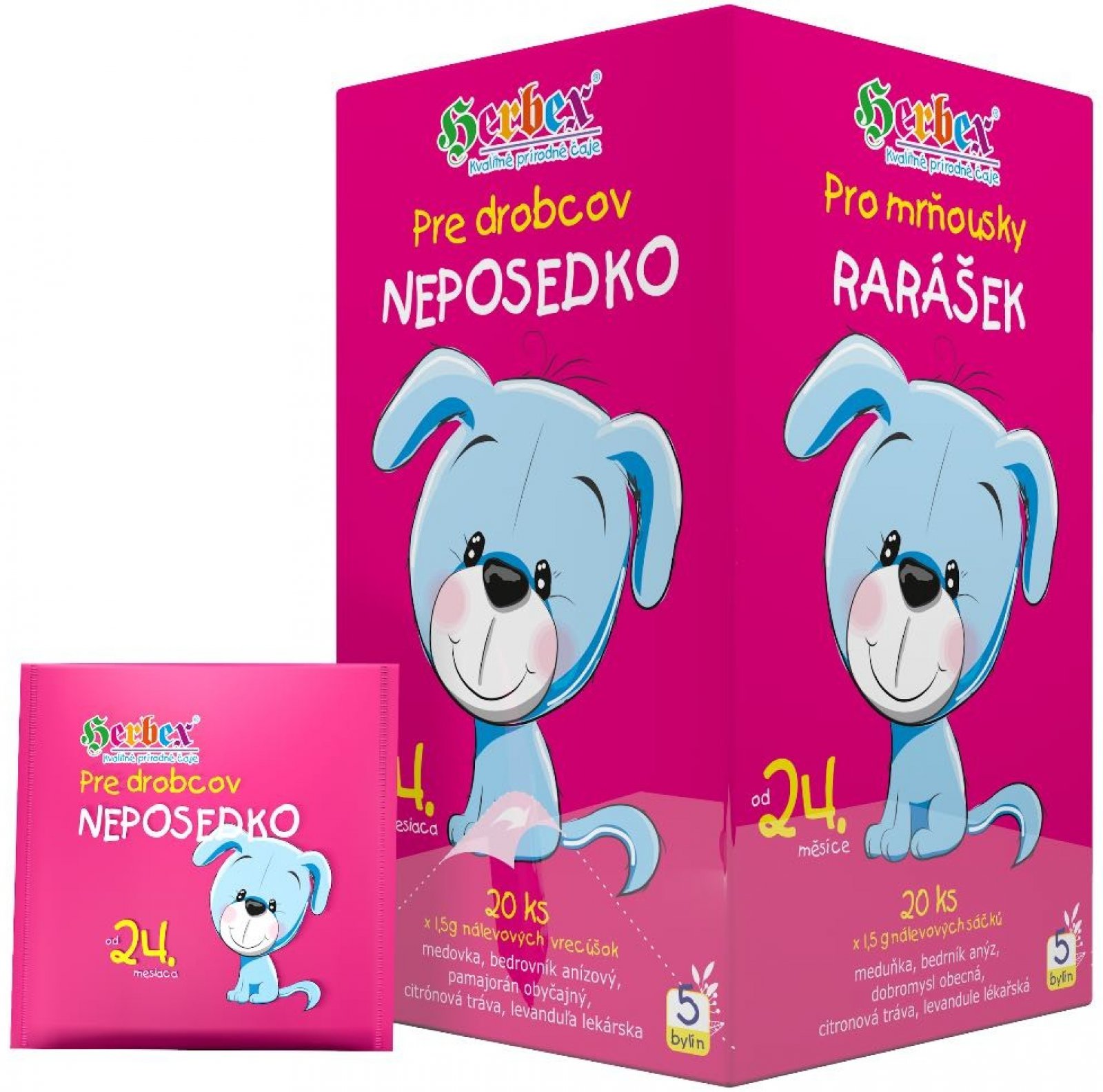 HERBEX Rarášek pro mrňousky 20 x 1,5 g