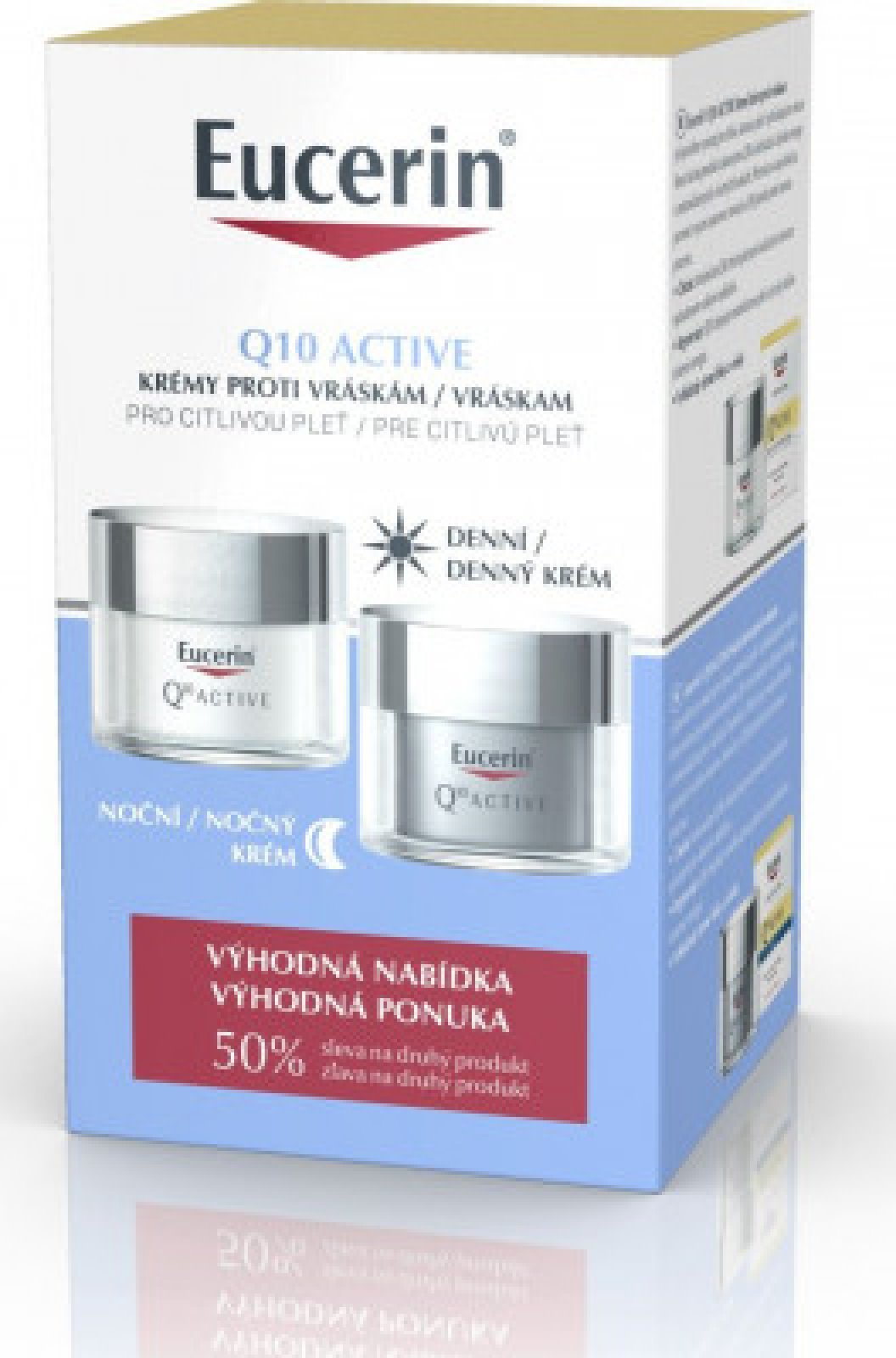 Eucerin Q10 Active denní + noční krém 2 x 50 ml 2023