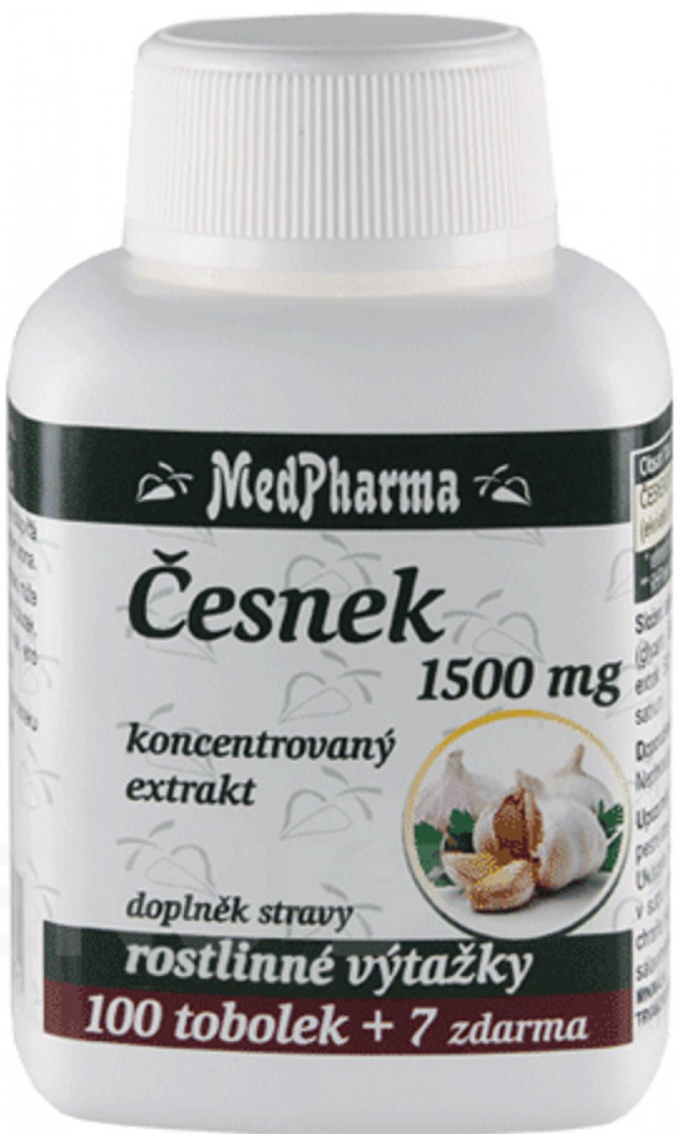 MedPharma Česnek 1500 mg 107 kapslí