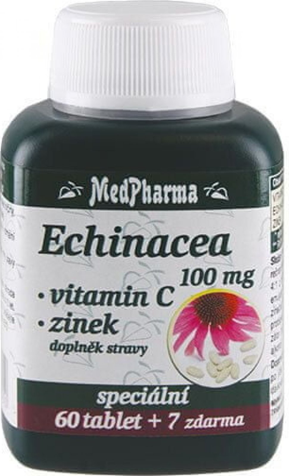 MedPharma Echinacea 100 mg + vit.C + zinek 67 tablet