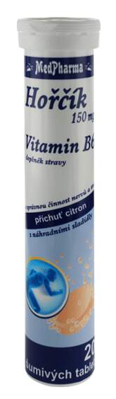 MedPharma Hořčík 150mg + Vitamin B6 20 šumivých tablet