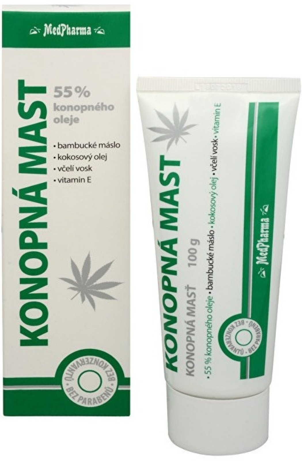 MEDPH Konopná mast 55 % konopného oleje 100 g