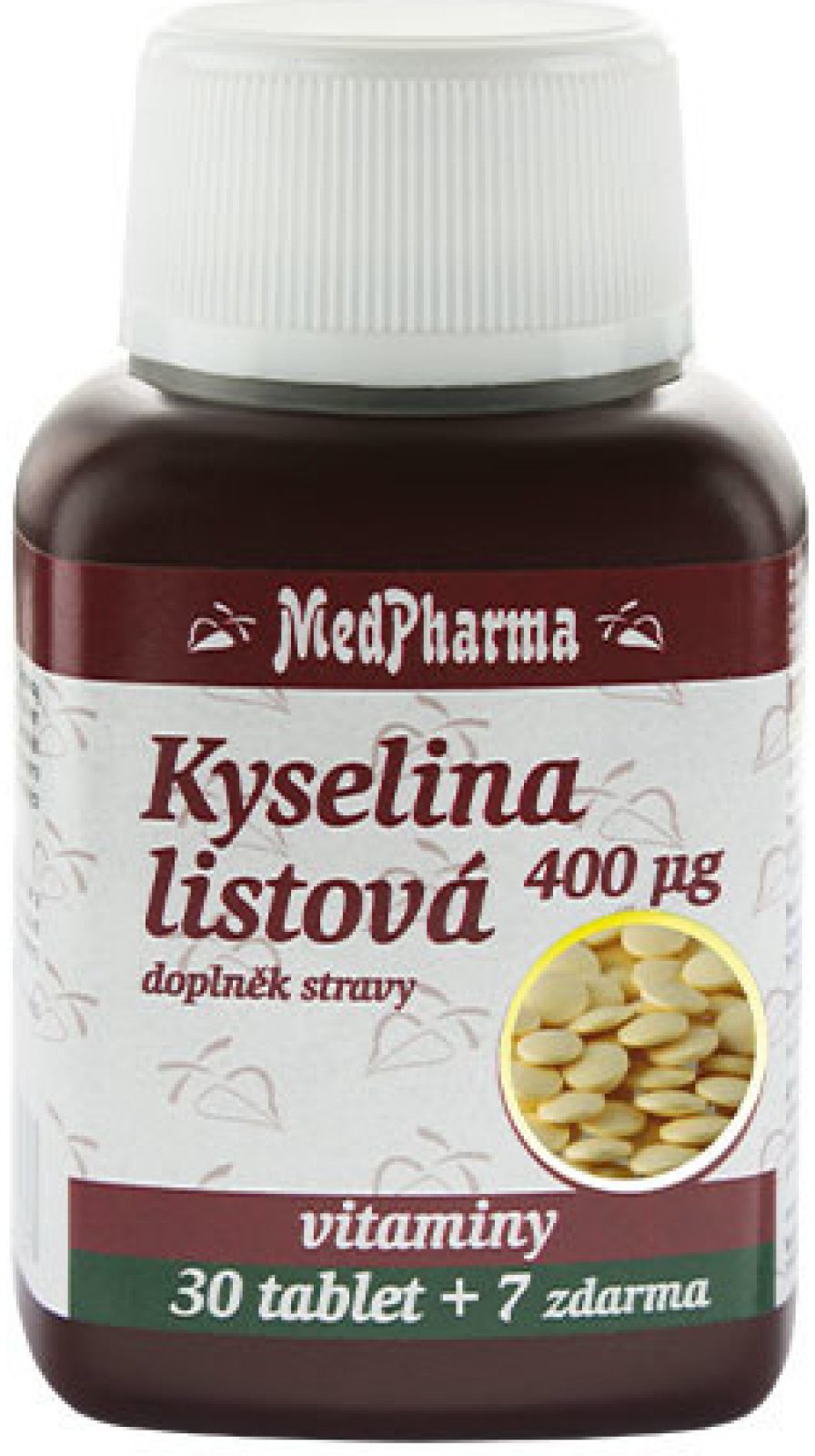 MedPharma Kyselina listová 400 mcg 107 tablet