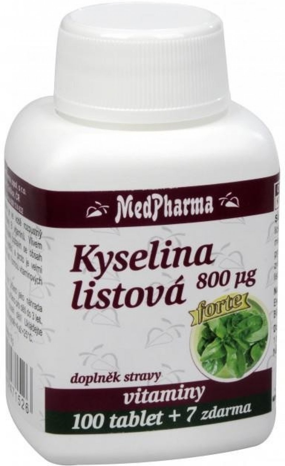 MedPharma Kyselina listová 800mcg 107 tablet