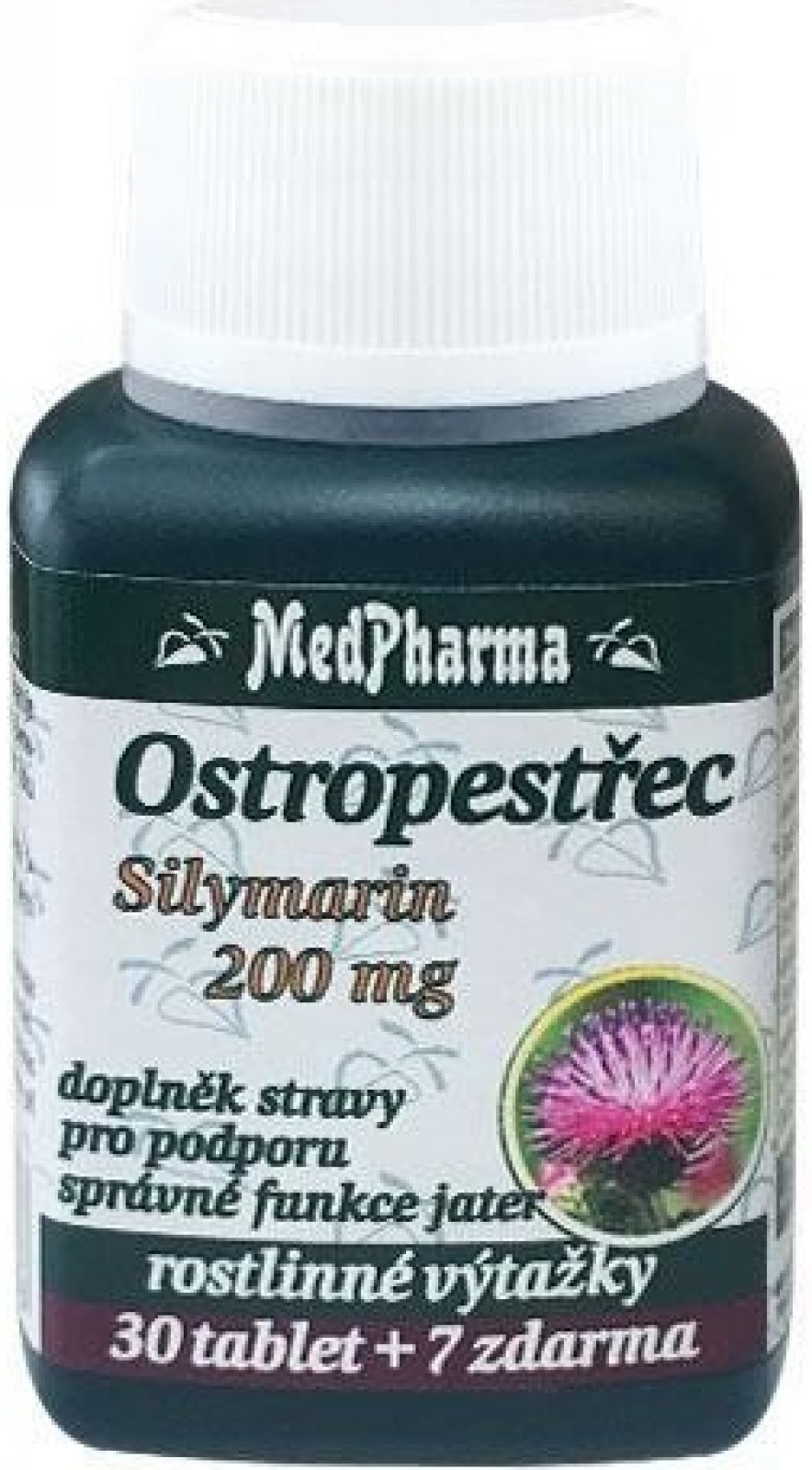 MedPharma Ostropestřec 200 mg 37 tablet