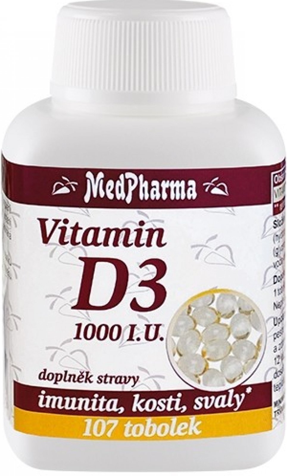 MedPharma Vitamin D3 1000 I.U. 107 tobolek