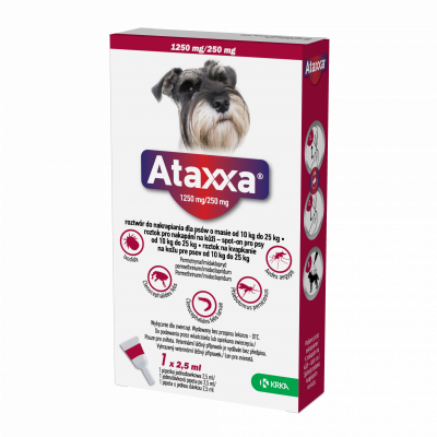 Ataxxa pro psy 10-25kg spot-on 1x2.5ml