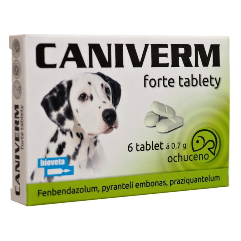 Caniverm forte tbl 6 x 0,7 g