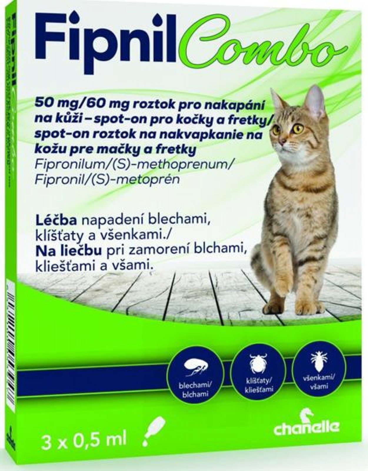 Fipnil Combo Spot-on Cat 50 / 60mg 3 x 0,5 ml