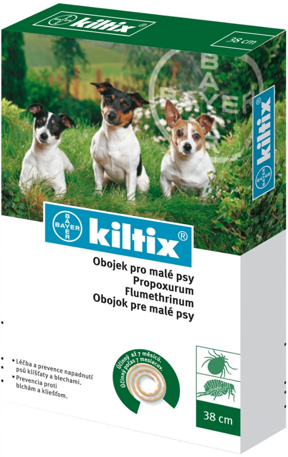 Kiltix Antiparazitní obojek 38 cm