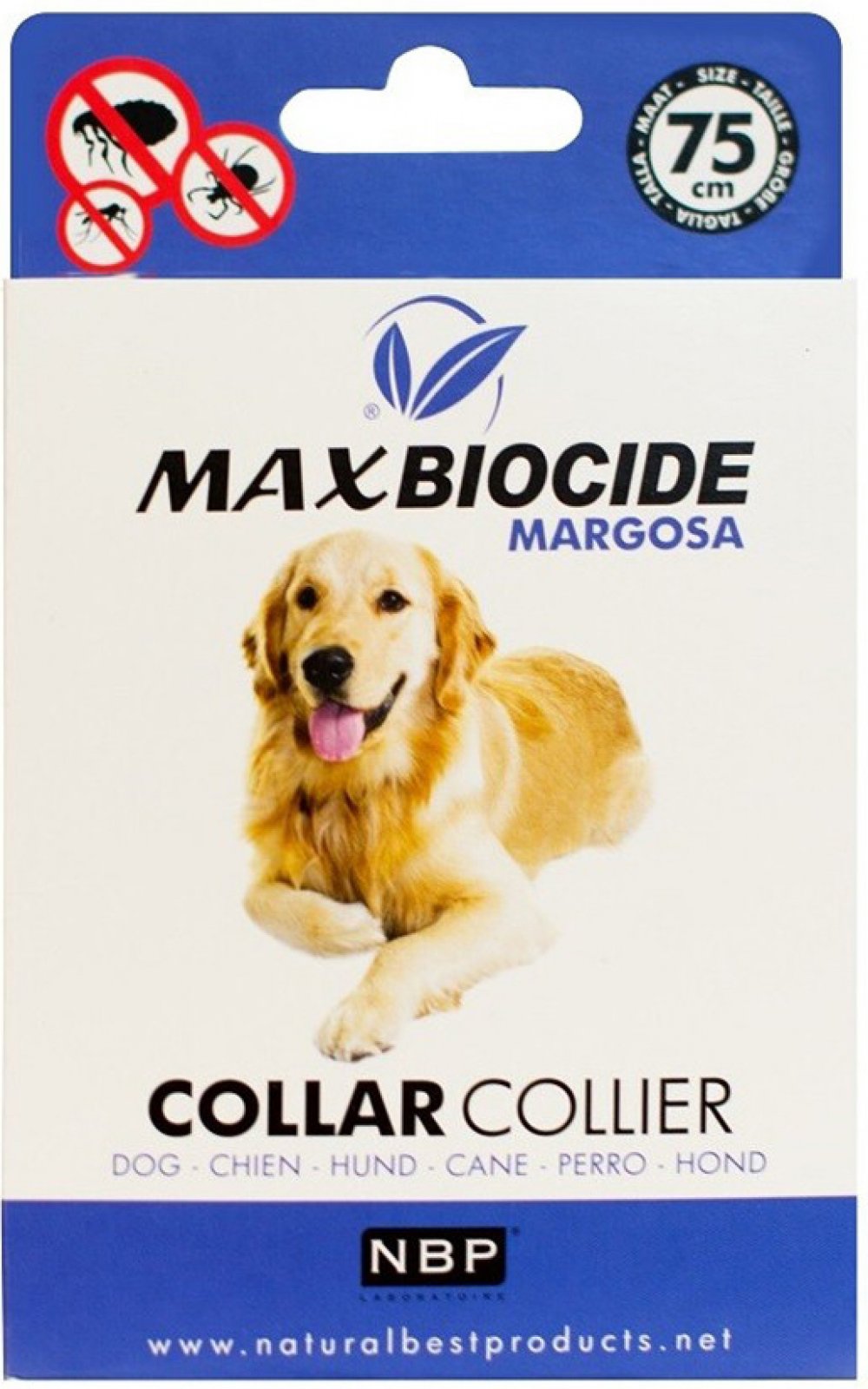 Max Biocide Collar Dog obojek pro psy 75 cm