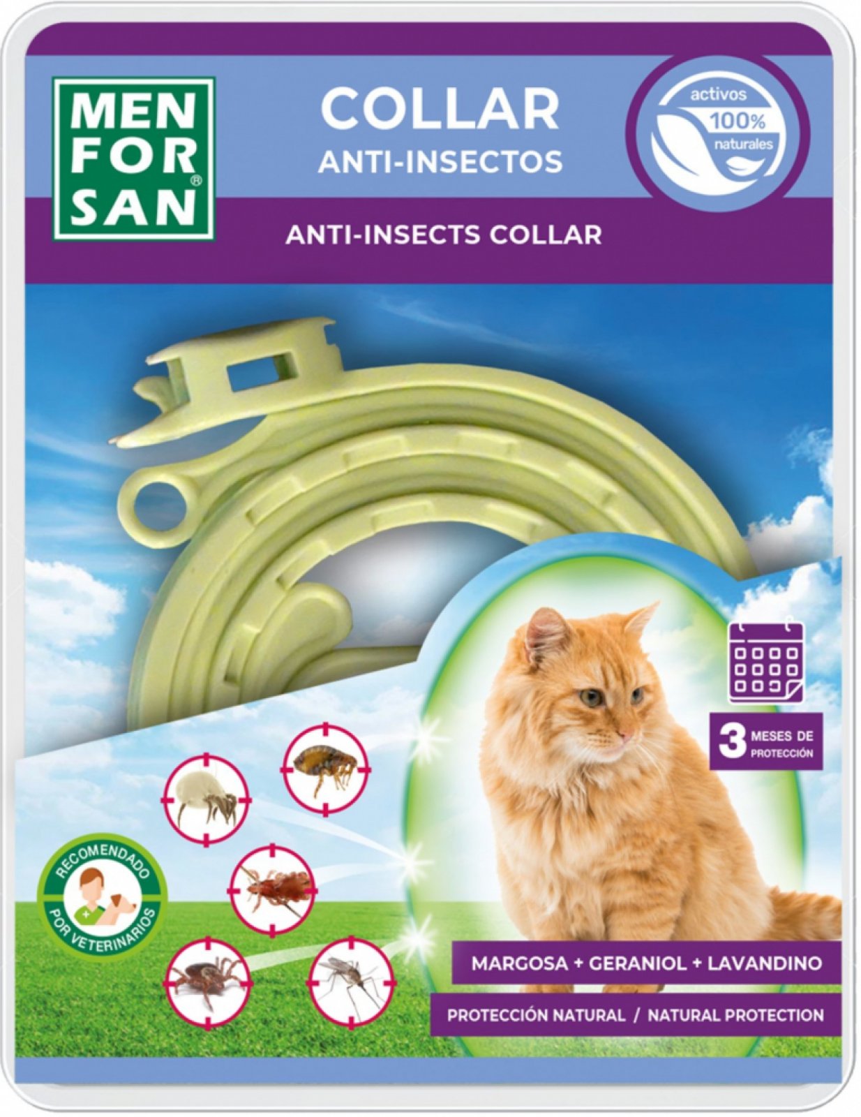 Menforsan Antiparazitní obojek pro kočky 33cm