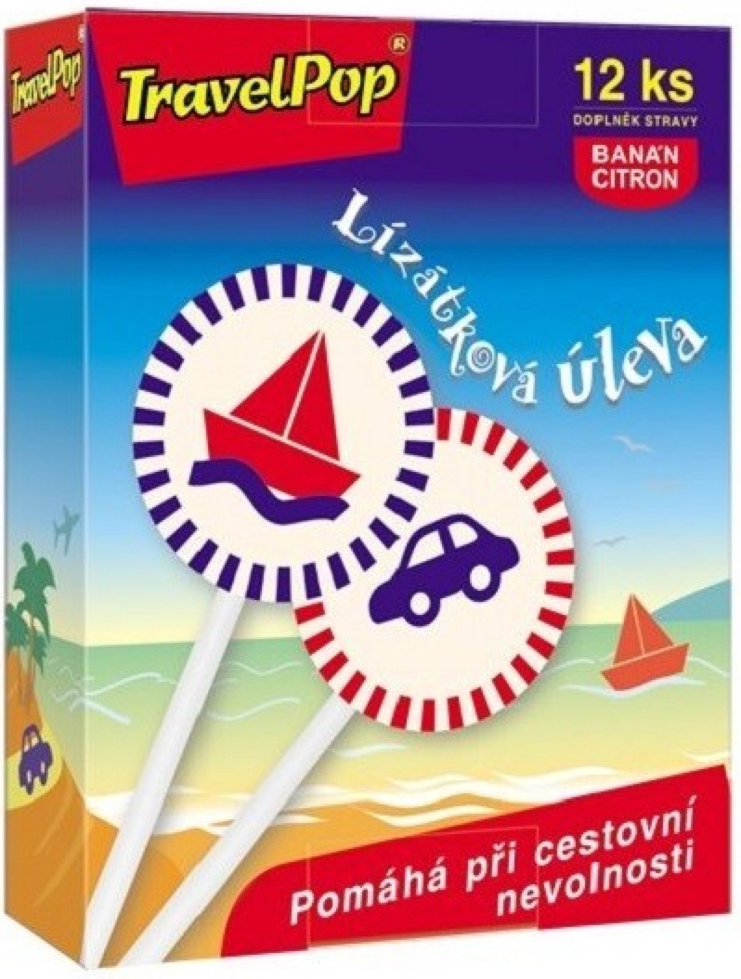 Amigo TravelPop lízátko při cestovní nevolnosti 12 ks