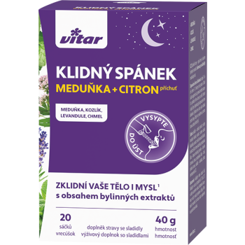 Vitar Klidný spánek meduňka+citron 20x2 g
