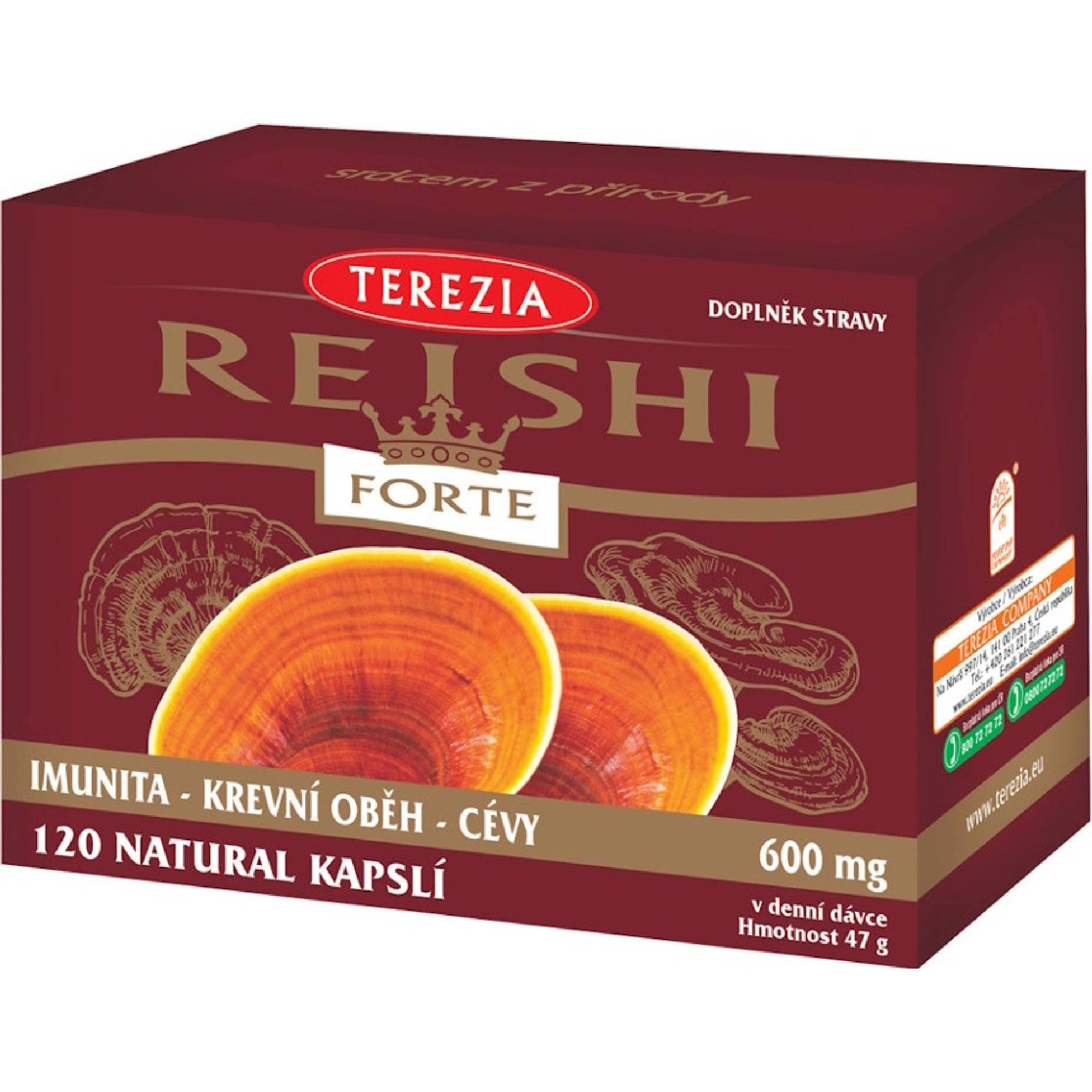 Terezia Reishi Forte 120 kapslí