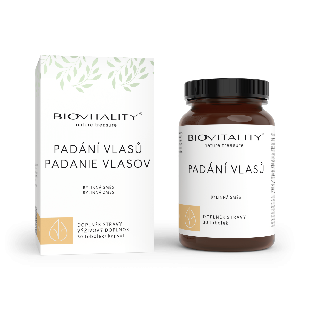 Biovitality Padání vlasů bylinná směs 60 tablet
