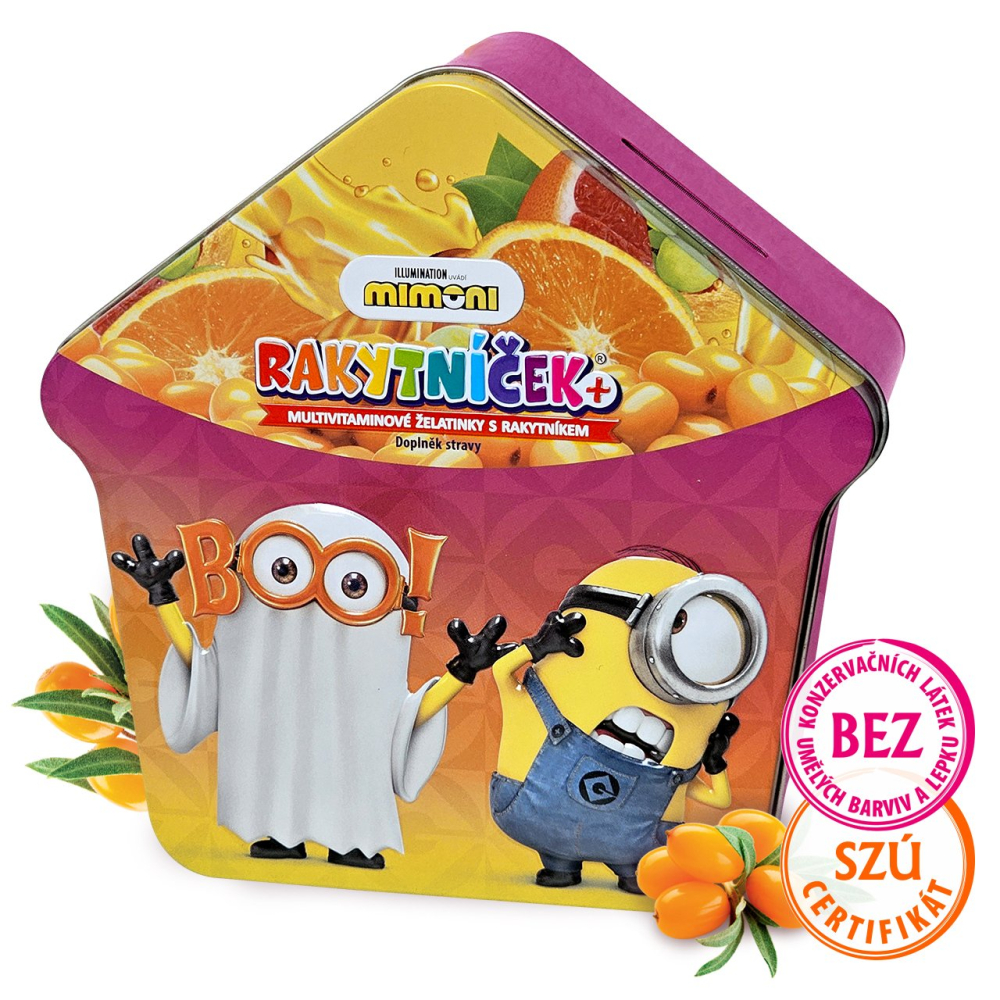 RAKYTNÍČEK+ želatinky - Halloween domeček Mimoni 50 ks