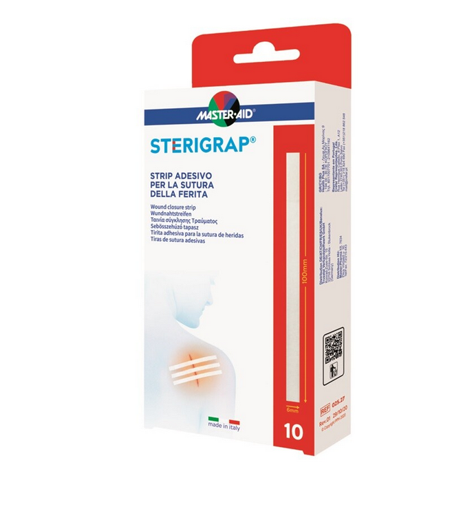 Master Aid STERIGRAP Náplasťové stehy sterilní 75mm x 3mm  10ks