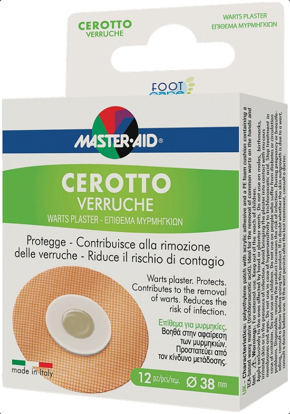 Náplast na bradavice 12ks Foot Care