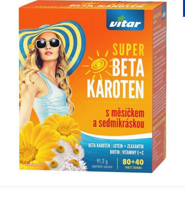Super Beta-karoten se sedmikráskou Vitar 120 tablet