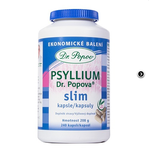 Dr. Popov Psyllium SLIM 240 kapslí