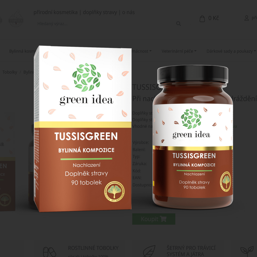 Green idea Tussisgreen tobolky 90 ks
