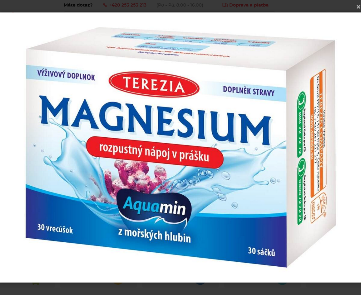 Terezia Magnesium + vitamin B6 a meduňka 30 kapslí