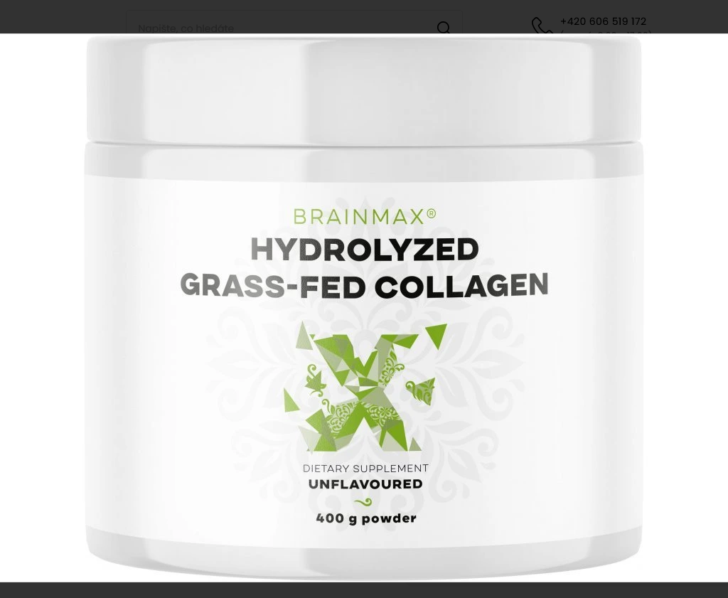 BrainMax Hydrolyzovaný Kolagen Grass-fed Collagen 400 g