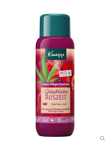 Kneipp pěna do koupele Červený mák a konopí 400 ml