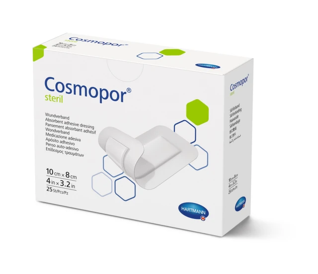 HARTMANN COSMOPOR NÁPLAST STERINÍ 10X8CM 25KS