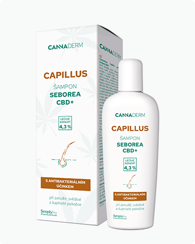 Cannaderm Capillus seborea s CBD+ 150 ml