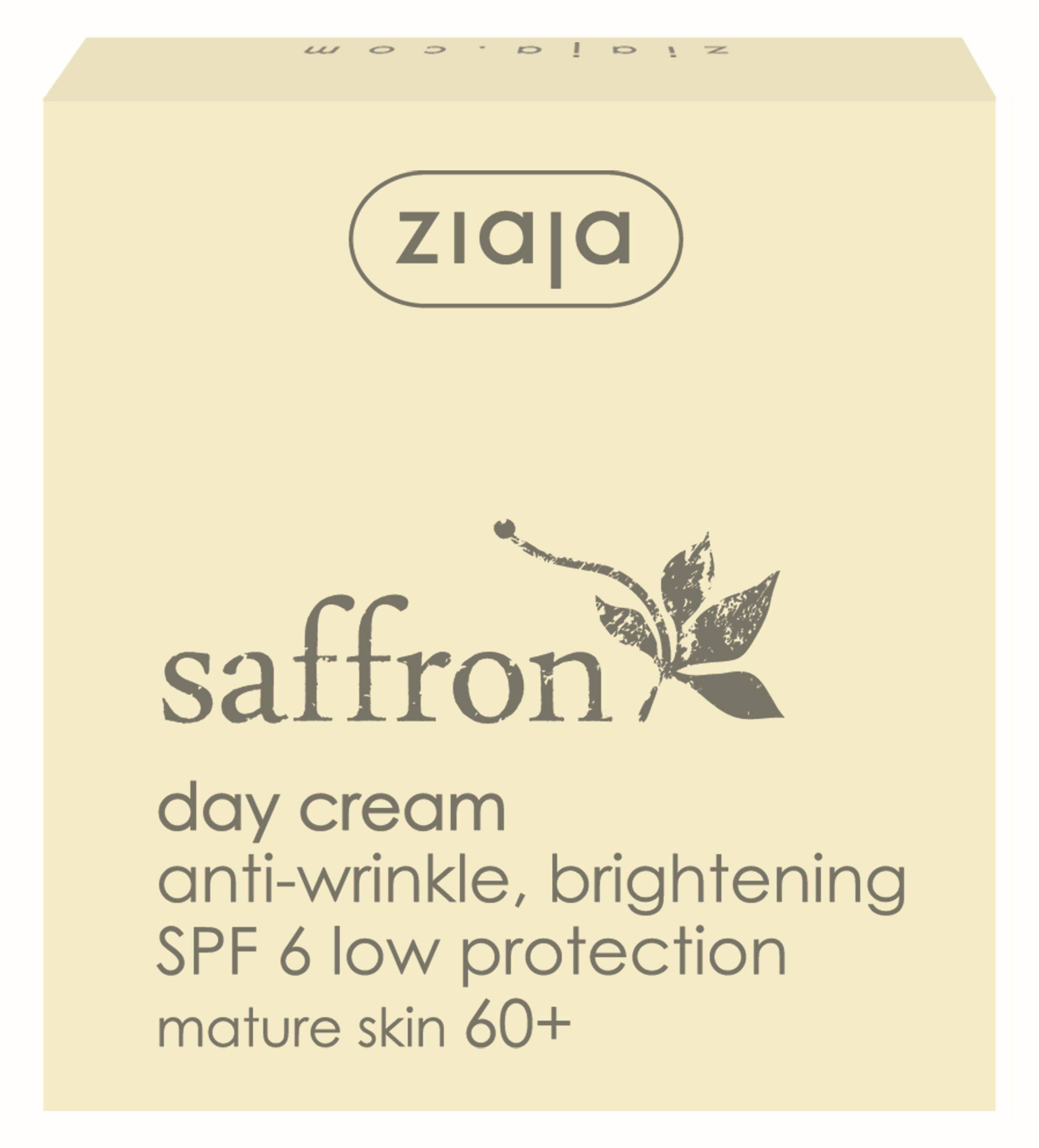 Ziaja Šafrán Denní krém proti vráskám SPF6 rozjasňující 50ml