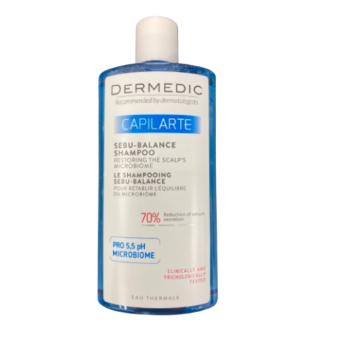 Dermedic Capilarte šampon pro mastné vlasy obnovující mikrobiom pokožky 300 ml