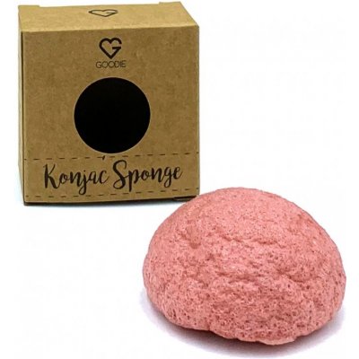 Goodie Konjac houbička Růžový jíl 1 ks