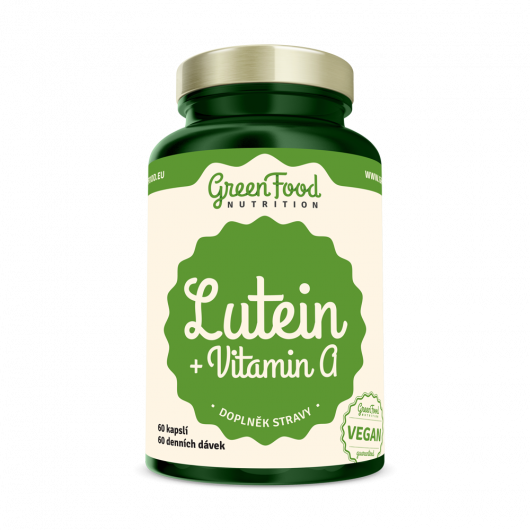 GreenFood Nutrition Lutein + Vitamin A 90 kapslí