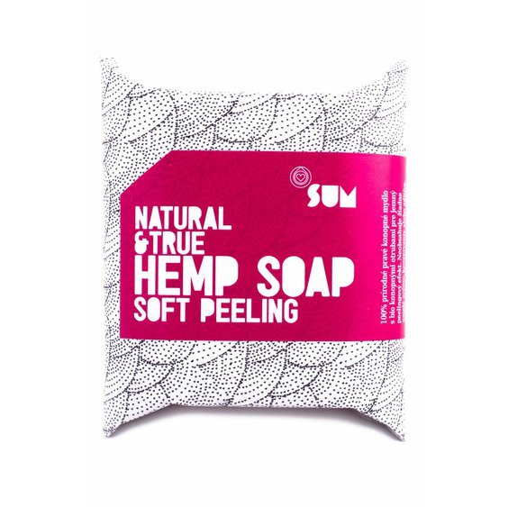 SUM konopné mýdlo soft peeling Natural&True 80 g