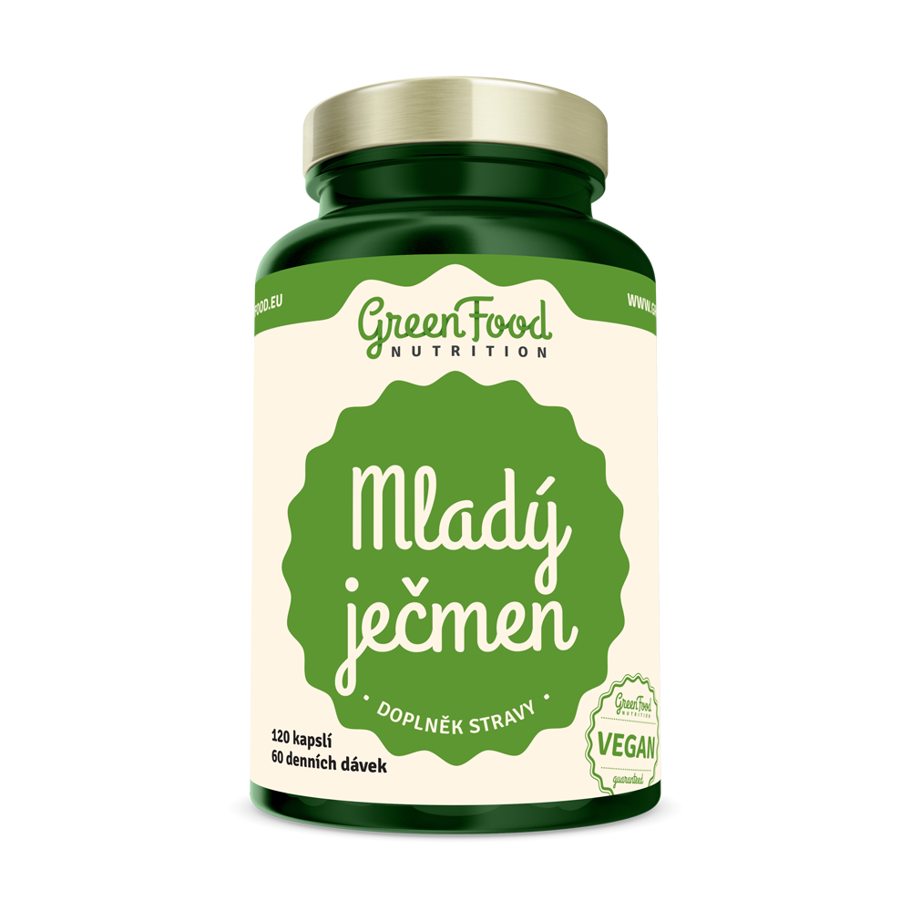 GreenFood Mladý ječmen 120 kapslí