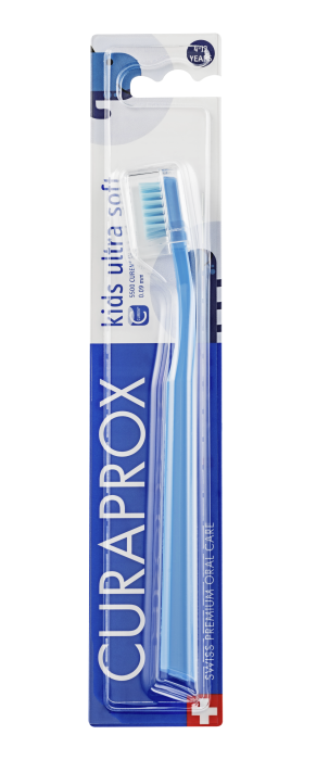 CS Kids dětský zubní kartáček 4-12 let blistr barva: Světle modrý