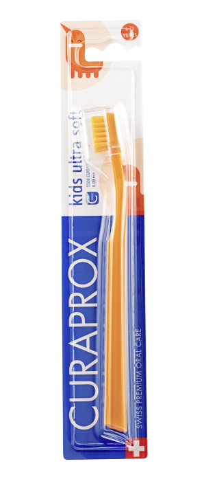 CS Kids dětský zubní kartáček 4-12 let blistr barva: Oranžový