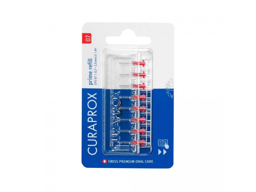 Curaprox CPS 07 Prime Refill mezizubní kartáčky 8 ks blistr