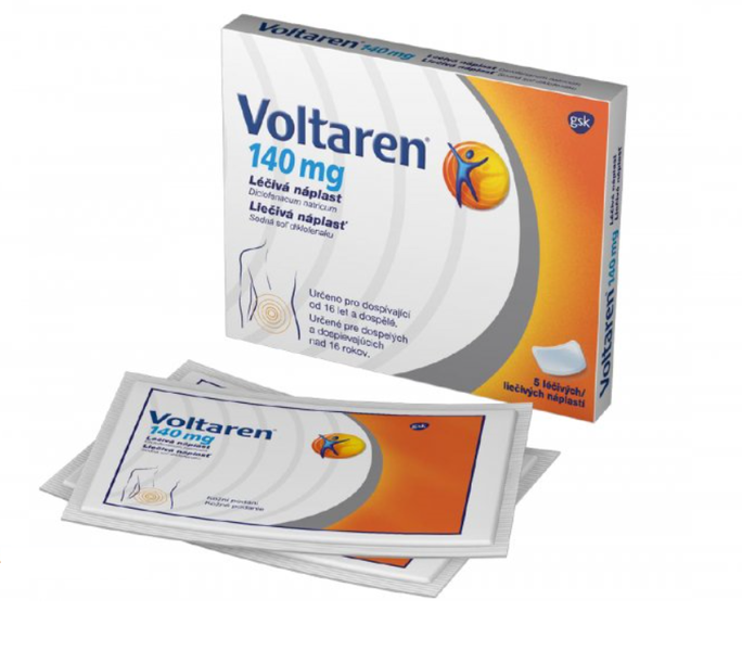 Voltaren 140 mg léčivá náplast 140 mg emp.med.5