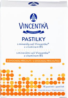Vincentka pastilky ovocné 18 ks